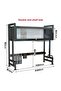 Over Sink Dish Drying Rack with Dust-Proof Cabinet Doors – 2-Tier Large Kitchen Dish Drainer & Storage Rack - 4