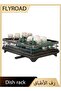 Two-Tier Dish Drying Rack Black for Kitchen