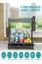 Dish Drying Rack for Kitchen Counter, 2-Tier Large Capacity Kitchen Organizers and Storage Rack with Cutlery Holder, Black - 3