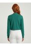 Women's Relax Fit Knitwear Cardigan - Green - 2