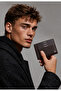 Plain Slim Men's Floater Leather Brown Card Holder - 100% Genuine Leather Card Holder - Men's Leather Accessory Gift - 5