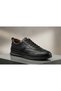 Genuine Leather Daily Use Black Gel Sole Casual Men's Shoes Te0397 - 2