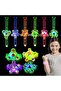 12 PCs Led Luminous Bracelet Gift for Kid's Party Birthday Christmas and Halloween with Multiple Colors