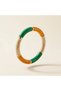 Green Orange Cream Acrylic Flexible Women's Bracelet Modern Design - 3