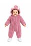 Sweet Rabbit Ears Double Zippered Welsoft Baby Jumpsuit Hooded Plush Winter Unisex Jumpsuit