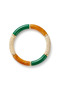 Green Orange Cream Acrylic Flexible Women's Bracelet Modern Design - 2