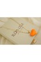 Kol640 Heart Pendant Chain Necklace