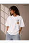 Unisex Oversize Galaxy Printed Premium T-Shirt 100% Cotton Crew Neck T-Shirt - 2