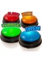 4-Pack Game Buzzers with Lights & Sound – Family Feud Style Answer Buzzers for Kids & Adults, Classroom Quiz & Party Game Set - 2