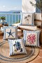 Starfish Patterned 4-Piece Throw Pillow Cover Set - 2