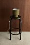 Small fabric-covered table lamp