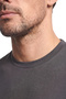 Men's Crew Neck Long Sleeve Cotton Slim Fit Gray T-Shirt - 3