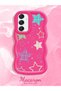 Samsung Galaxy A16 Compatible Case Camera Protector Red Silicone Couple Phone Case Star Pattern - 2