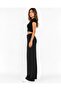 Women's Black Woven Trousers-P193 - 2