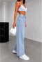 Blueva Trend Snow Wash Blue Lycra Daily Comfortable Wear Comfort Loose Jeans Palazzo New Season (2026) - 2