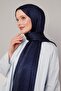 شال ألماس لامع باللون الأزرق الداكن