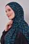 شال كريز كومفورت بنمط ندفة الثلج باللون الأخضر الزمردي - 2