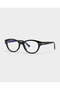Karlo Black Retro Unisex Black Oval Cat Model Women's Men's Blue Light Protection Glasses - 5