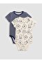 Crew Neck Printed Baby Boy Bodysuit 2-Pack (W6)