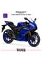 Yamaha the hard yzf sticker high quality foil 2 pieces sticker label