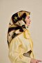 Twill Silk Scarf Belt Pattern Beige 90X90 - 2