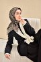 وشاح حرير تويلي بنقشة الفهد إكرو 90x90