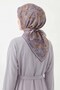 Soft Scarf Geometric Gray - 2