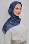 Shiny Sparkle Scarf Indigo Ethnic Pattern 90*90 - 7