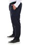Men's Large Size Cargo Pocket Lycra Parachute Fabric Pants/Sweatpants Navy Blue - 4