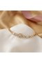 Gold Stone Detailed Stainless Steel Women's Bracelet I with Special Box I with Shiny Stones, Stylish - 4