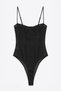 Askılı Tül Bodysuit - 2