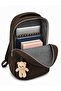 Crinkle School Bag Backpack Daily Trip Sports Travel Vacation Multi-Compartment Tablet Laptop Compartment - 6