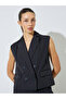 Black Striped Waistcoat And Trousers Co-Ord Set - 2