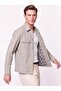Comfort Fit Side Pockets Flexible Cotton Snap Fasteners Beige Shirt Jacket C 736 - 2