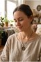 Cast Antique Brass Special Design Necklace with Flower Figures - 2