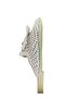 Women's Flat Thin Sole Closed Front Pearl Detailed Knitwear Slippers - 2