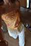 Flower Patterned Tassel Blouse - 4