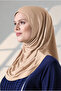One-Piece Practical Prayer Hijab, Ready-To-Wear Hijab Shawl - Beige - 4