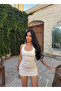 Stone Neckline Modal Dress