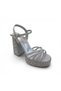 1640 Evening Dress Women's Stoned Platform Heeled Shoes (12 cm Heel Height) - 5