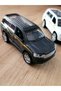 Black Toyota Land Cruiser Metal Toy Car, Pull-Back Mechanism, Opening Front Doors, Panoramic Roof 4X4 Suv, 13 cm 1:32 - 3