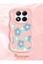 Redmi Note 14 Pro 4g Compatible Case Camera Protector Pink Silicone Couple Phone Case Floral Pattern - 2