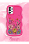 Samsung Galaxy A13 4g Compatible Case Camera Protector Red Silicone Couple Phone Case Floral Pattern - 2