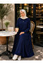 Thin Viscose Long Hijab Dress Standard Size Flexible Fabric Summer Women's Dress - 4