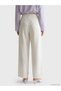 Lcw Modesthigh Waist Wide Leg Women's Crepe Trousers - 4
