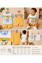 100% Cotton Pocketed Surfer Teddy Bear Top and Bottom Two-Piece Baby Set - 8