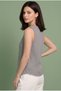 Women's 100% Cotton Muslin Buttoned V-Neck Tassel Vest with Inverted Stitching - 3