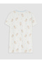 Lcw Kids Ecru Bow Detailed Girls' Shorts Pajama Set - 5