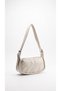 Women's Leather Multi-Pocket Zippered Baguette Shoulder Bag - 4