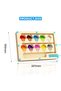 Ice Cream Cone Wooden Magnetic Bead Maze Toy 10 Color Number Zones Counting Sorting Math Cognition Early Educational Toy For Toddler 3+ - 3